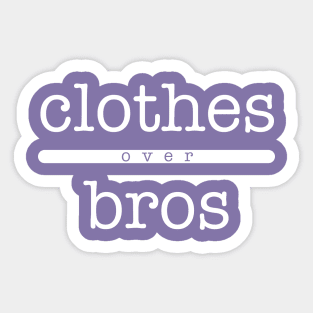 Clothes Over Bros Sticker